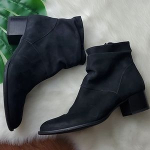 Paul Green Black Suede Booties Size 6/8.5US